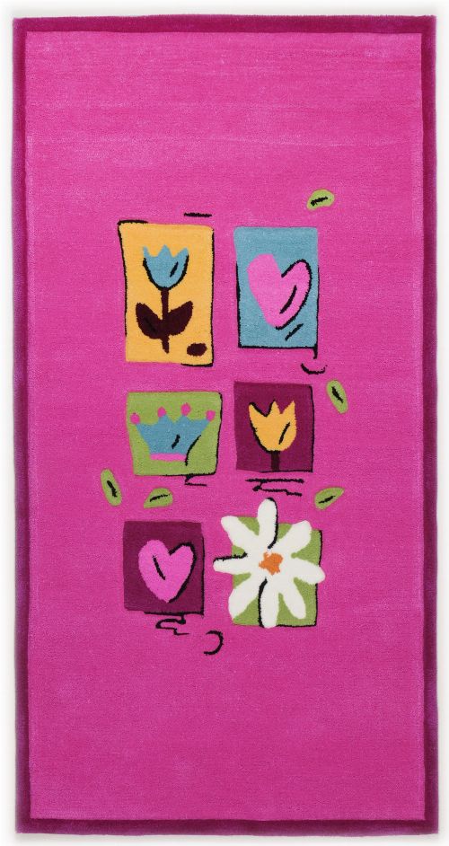 Bild: Kinderteppich Kindergarten MH-3658 (Pink; 80 x 150 cm)