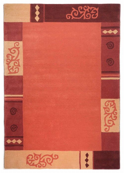 Bild: Schurwollteppich Ambadi Bordüre (Terracotta; 70 x 620 cm)