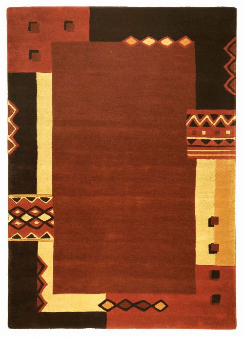 Bild: Schurwollteppich Florida (Terrakotta; 90 x 160 cm)