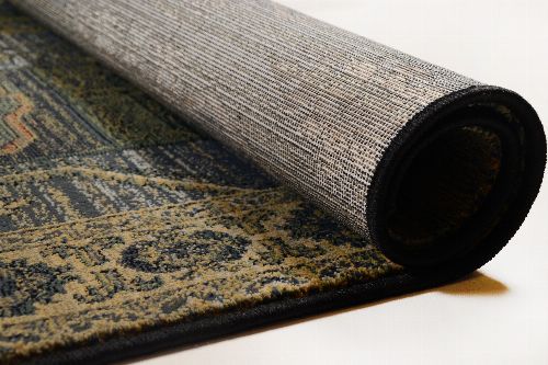 Bild: Patchwork Teppich Gabiro Des.5504 (Blau; 90 x 160 cm)