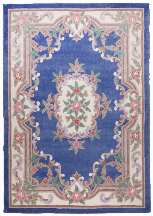Bild: Aubusson Design Teppich Ming 501 (Blau; 70 x 140 cm)