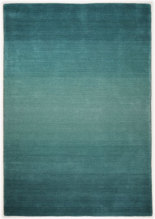 Bild: Schurwollteppich Wool Star Ombre (Türkis; 190 x 290 cm)