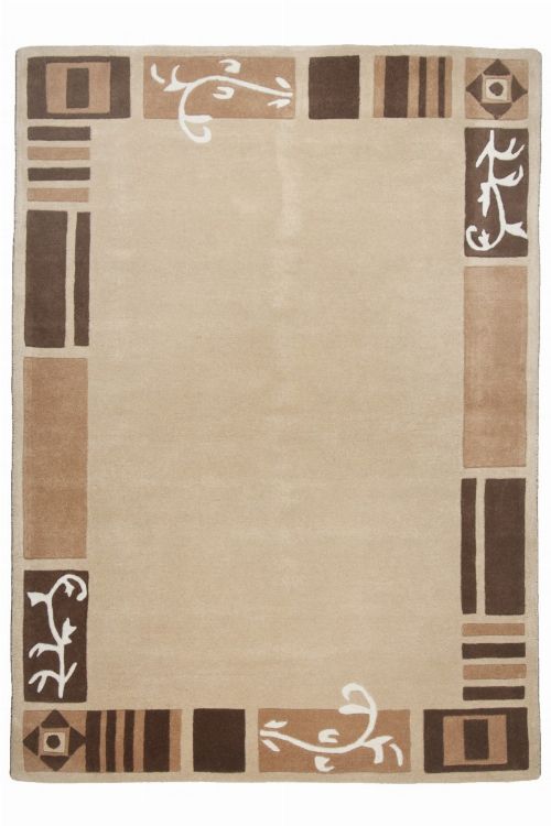 Bild: Bordürenteppich Hawai FE7098 (Beige; 90 x 160 cm)
