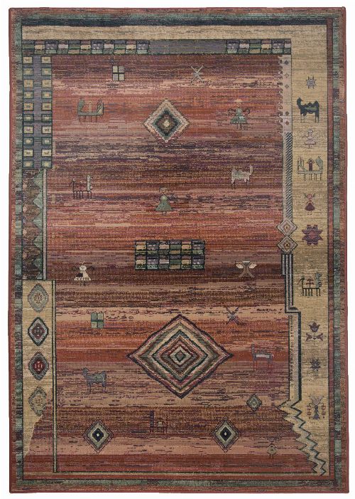 Bild: Teppich Gabiro Des.002 Gabbeh Optik (Terrakotta; 200 x 285 cm)