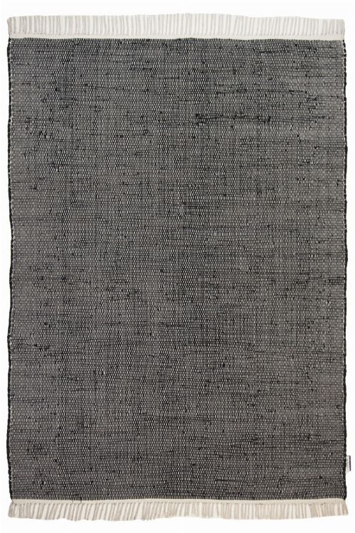 Bild: Flickenteppich - Cotton Color (Schwarz; 160 x 230 cm)