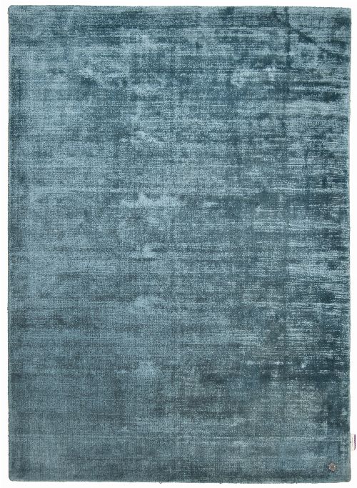 Bild: TOM TAILOR Viskose Teppich - Shine Uni (Aqua; 65 x 135 cm)