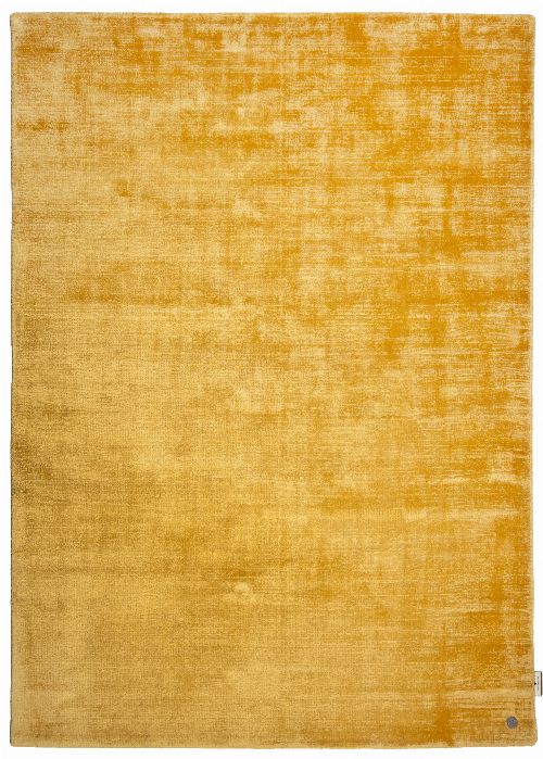 Bild: Viskose Teppich - Shine Uni (Gelb; 65 x 135 cm)