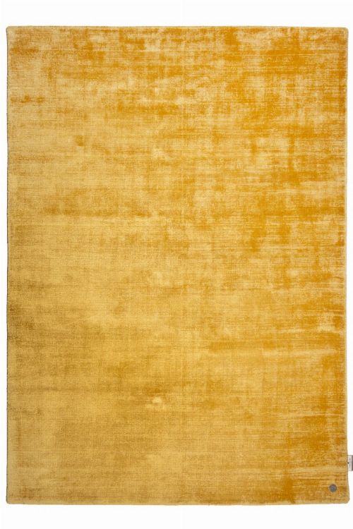 Bild: Viskose Teppich - Shine Uni (Gelb; 140 x 200 cm)