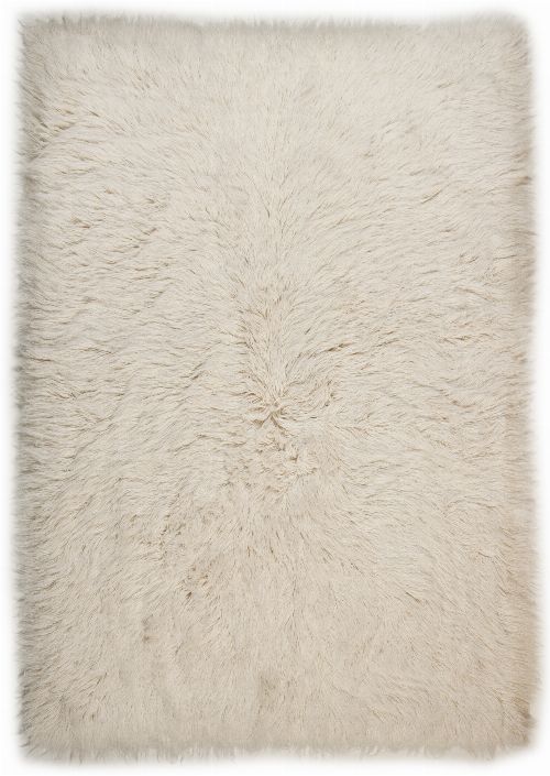 Bild: Schurwollteppich Super Flokati Uni (Beige; 70 x 140 cm)