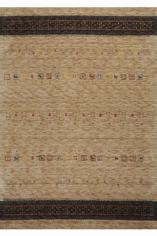 Bild: Gabbeh Teppich Lori Dream (Hellbraun; 190 x 290 cm)