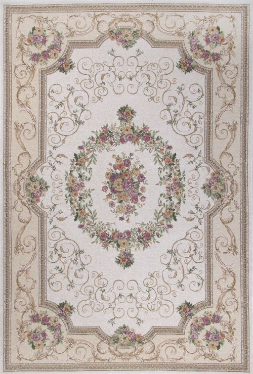 Bild: Klassischer Bordürenteppich Florentina (Beige; 120 x 180 cm)