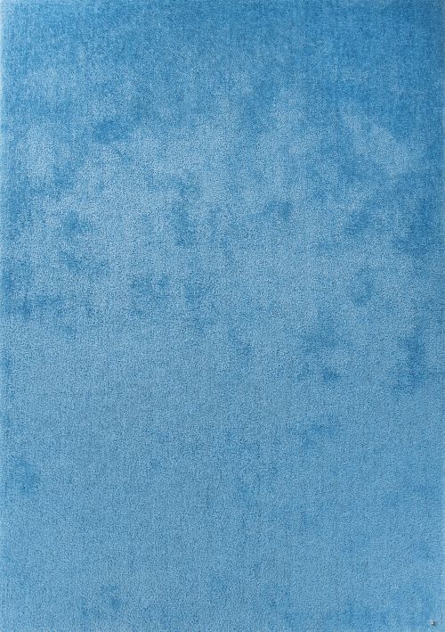 Bild: Hochflor Teppich - Soft Uni (Light Blue; 65 x 135 cm)