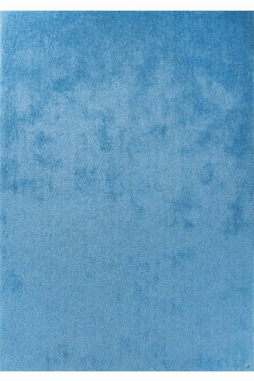 Bild: Hochflor Teppich - Soft Uni (Light Blue; 140 x 200 cm)