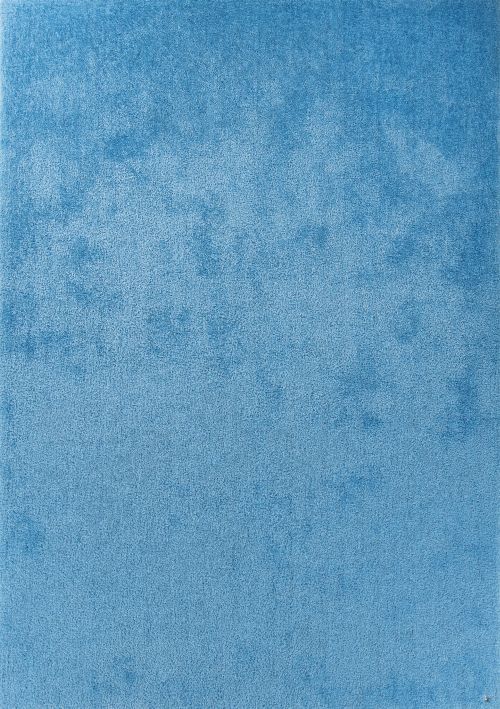Bild: Hochflor Teppich - Soft Uni (Light Blue; 190 x 190 cm)