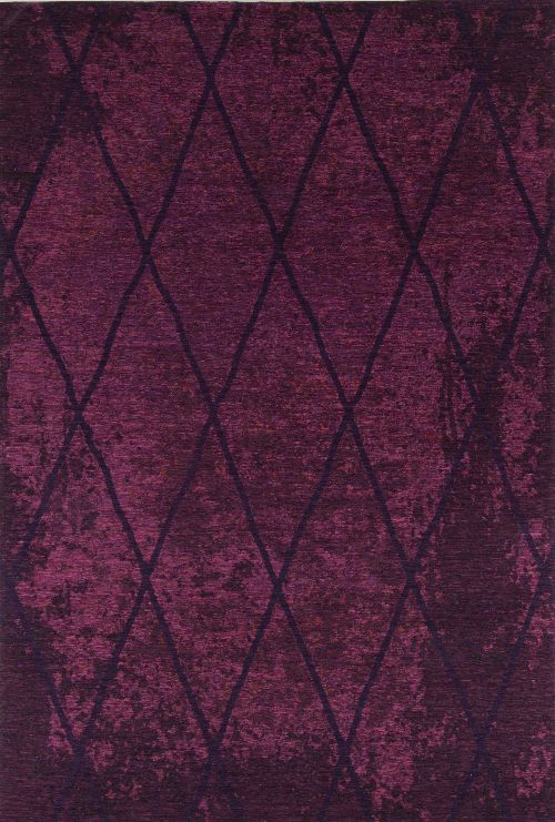 Bild: Vintage Teppich - Fine Lines (Purple; 68 x 130 cm)