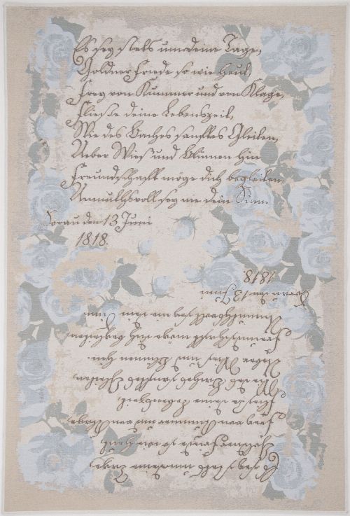 Bild: Romantischer Teppich Flomi Paris (Blau; 240 x 340 cm)