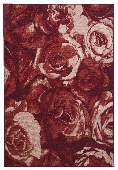 Bild: Romantischer Teppich Flomi Paris (Rot; 60 x 90 cm)
