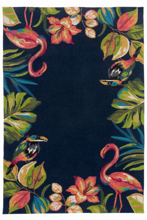 Bild: Gino Falcone Teppich Rosetta - FLAMINGO (Anthrazit; 160 x 230 cm)