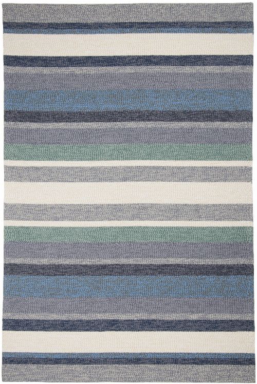 Bild: Gino Falcone Teppich Rosetta - Stripes (Blau; 70 x 140 cm)