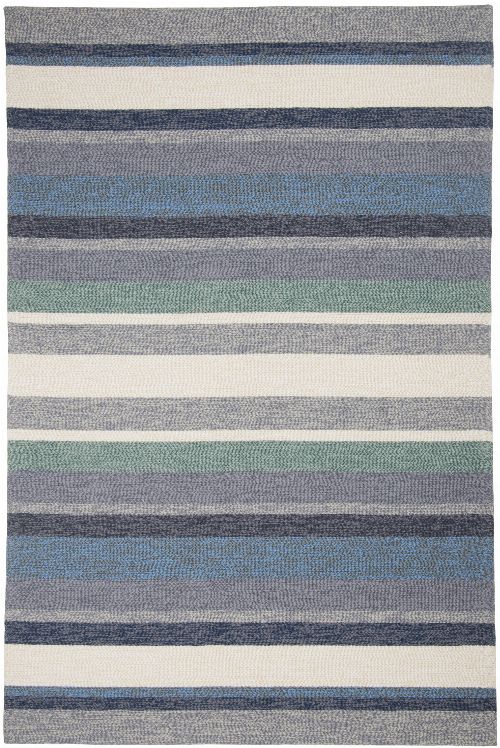 Bild: Gino Falcone Teppich Rosetta - Stripes (Blau; 160 x 230 cm)