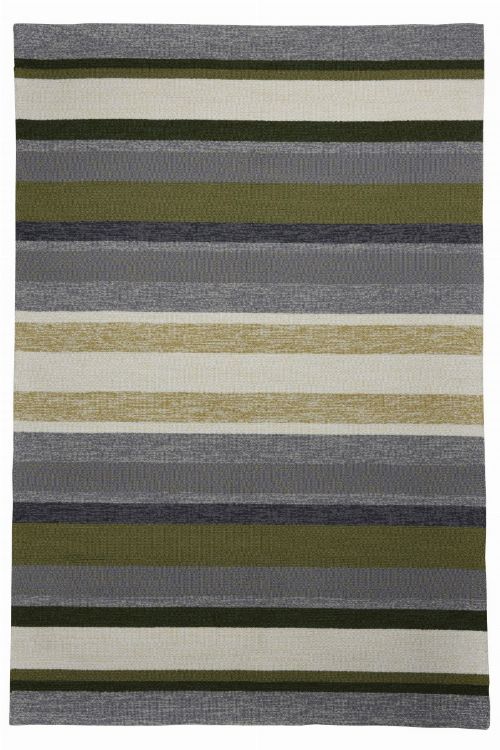 Bild: Gino Falcone Teppich Rosetta - Stripes (Grün; 190 x 290 cm)