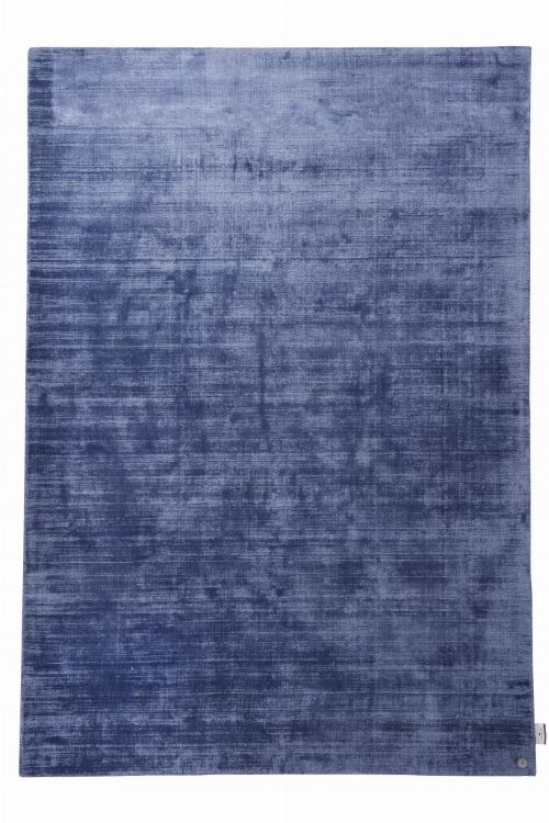 Bild: TOM TAILOR Viskose Teppich - Shine Uni (Blau; 155 x 85 cm)