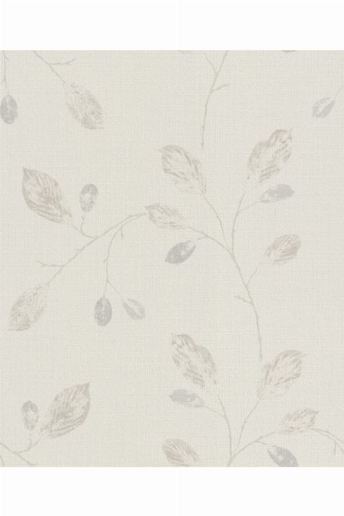 Bild: Glimmer Blätter Tapete 4503 (Beige/Silber)