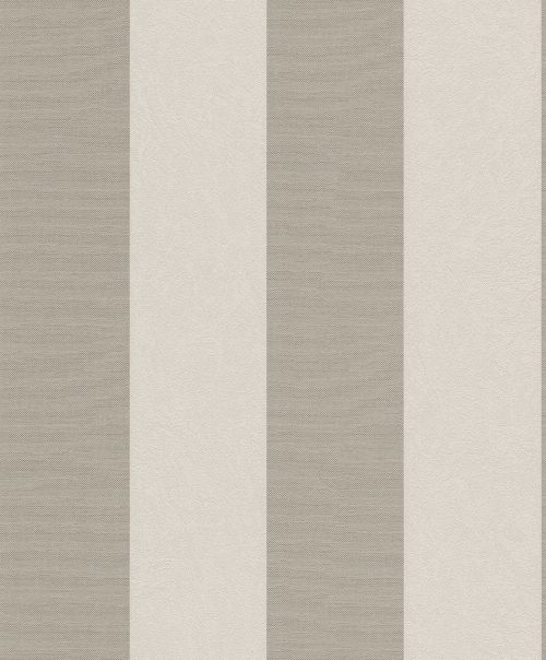 Bild: Streifentapete Stickstruktur 4525 (Beige/Grau)