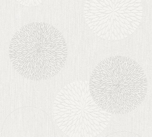 Bild: Modern Flowers Tapete 4557 (Creme)
