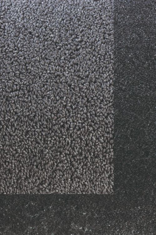 Bild: Schlingenteppich mit Frisee Bordüre Twinset Frame (Anthrazit; 140 x 200 cm)