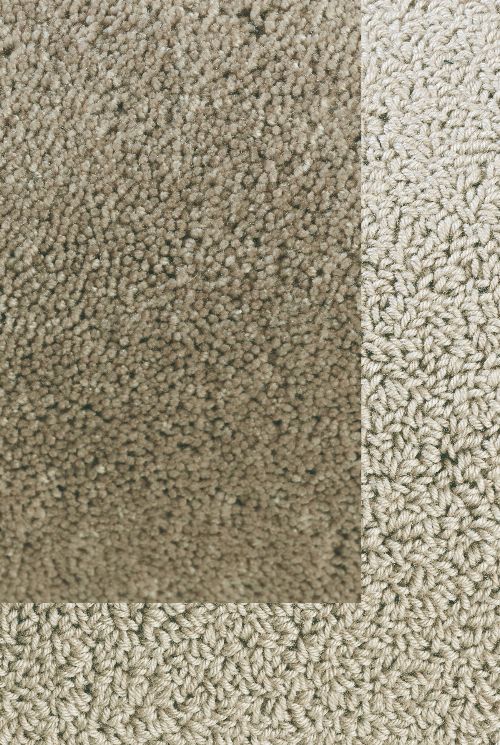 Bild: Frisee Teppich mit Schlingenbordüre Twinset Skyline (Beige; wishsize)