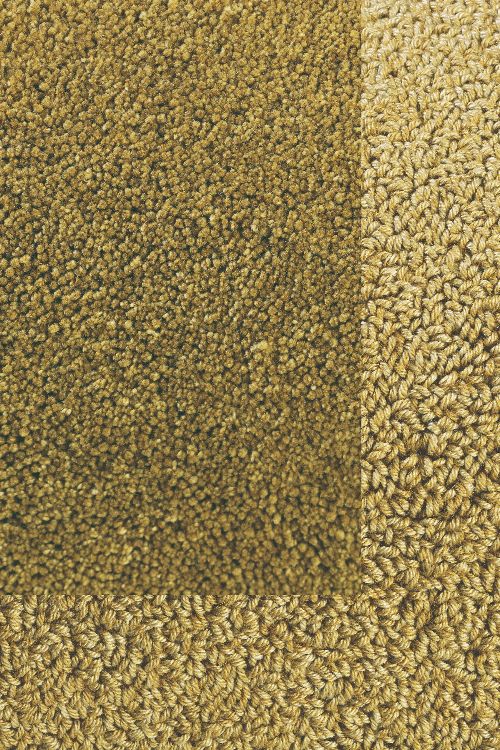 Bild: Frisee Teppich mit Schlingenbordüre Twinset Skyline (Khaki; 170 x 240 cm)