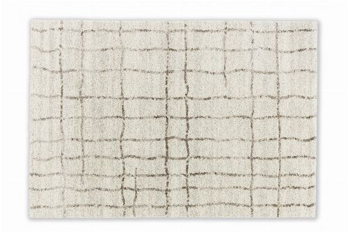Bild: Astra Hochflor Teppich Savona - Gitter - Creme