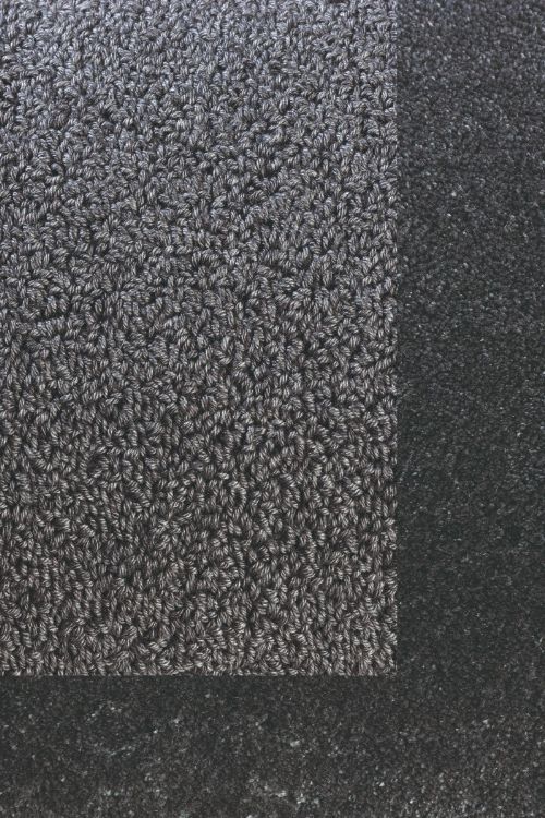 Bild: Schlingenteppich mit Frisee Bordüre Twinset Frame - Anthrazit