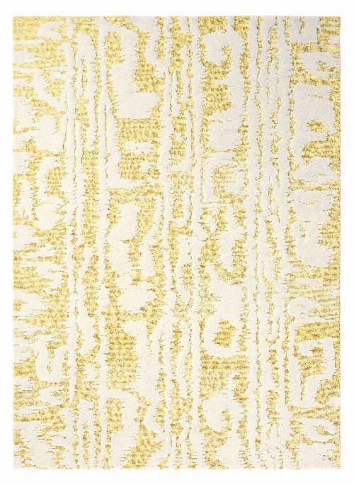 Bild: Florence Broadhurst Designerteppich Waterwave Stripe - Gelb