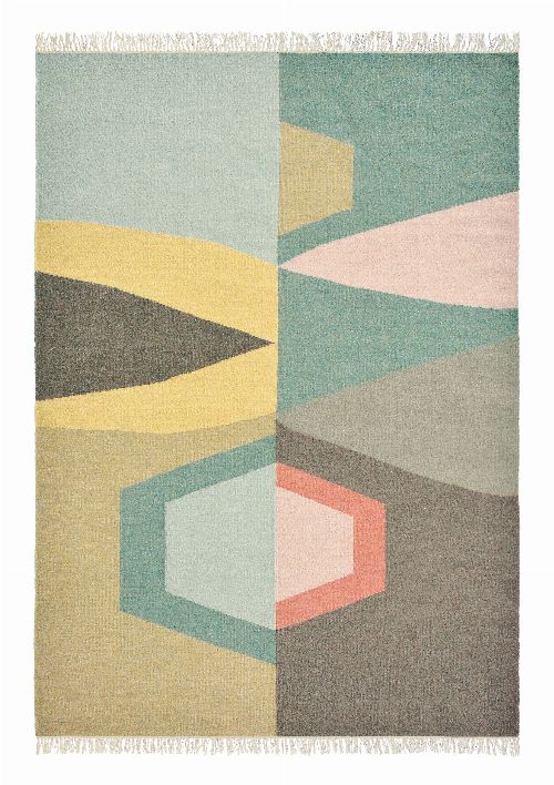 Bild: Ethno Schurwollteppich Kashba Tipi - Beige