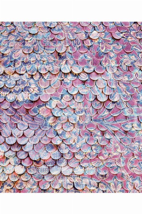 Bild: Eijffinger Fototapete Sundari 375210 - Scallop Wall - Lila