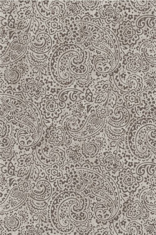 Bild: Eijffinger Tapeten Panel Sundari 375214 - Paisley - Schwarz/Weiß