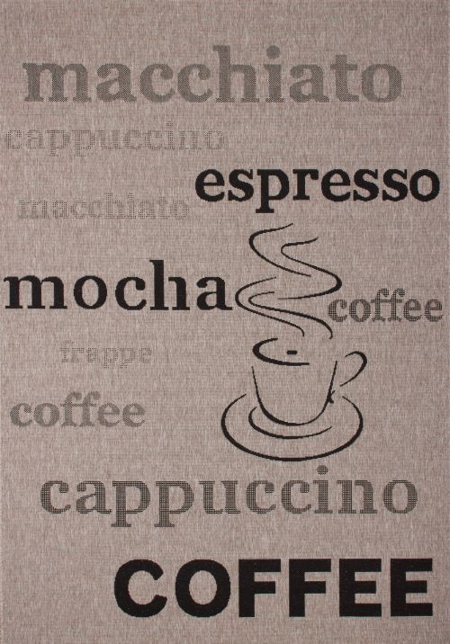 Bild: Küchenteppich Uppsala - Coffee - - Silber