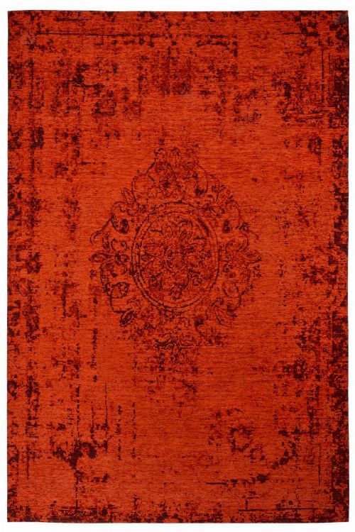 Bild: Jaquard Flachgewebe Teppich - Vintage Ornament - Rot