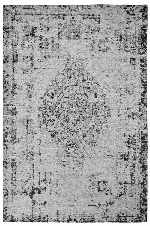 Bild: Jaquard Flachgewebe Teppich - Vintage Ornament - Grau