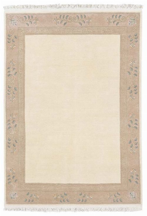 Bild: Original Nepal Bordürenteppich Classica - Creme