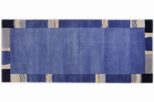 Bild: Handknüpfteppich Nepalus TK-02 - Blau