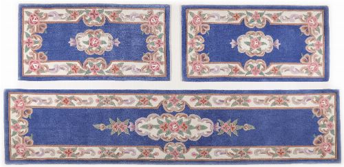 Bild: Aubusson Design Bettumrandung Ming 501 - Blau