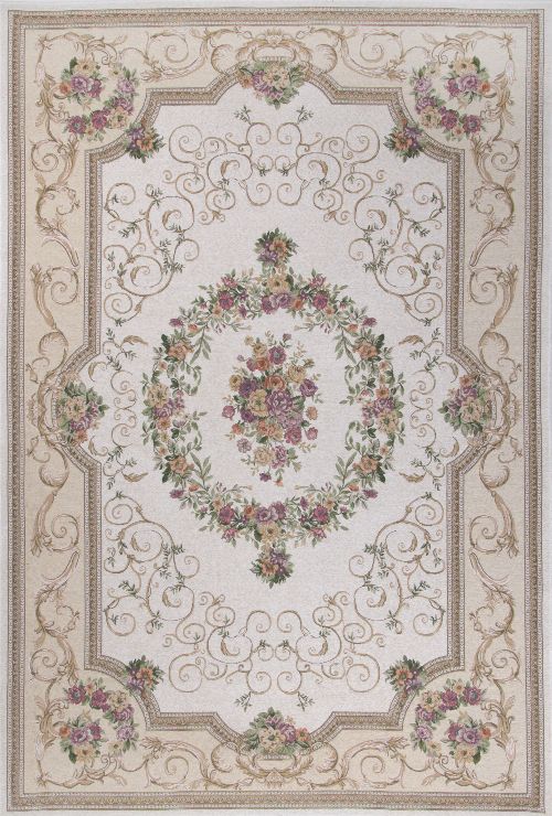 Bild: Klassischer Bordürenteppich Florentina - Beige