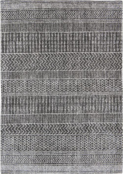 Bild: Louis de poortere Baumwollteppich Agadir (Amazigh Grey; 140 x 200 cm)