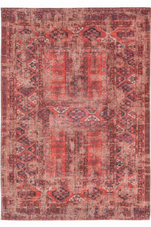 Bild: Louis de poortere Baumwollteppich Hadschlu (Red; 200 x 280 cm)