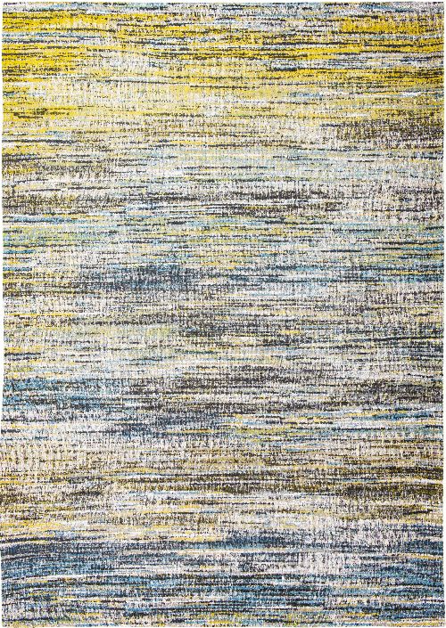 Bild: Louis de poortere Baumwollteppich Sari (Blue Yellow Mix; 200 x 280 cm)