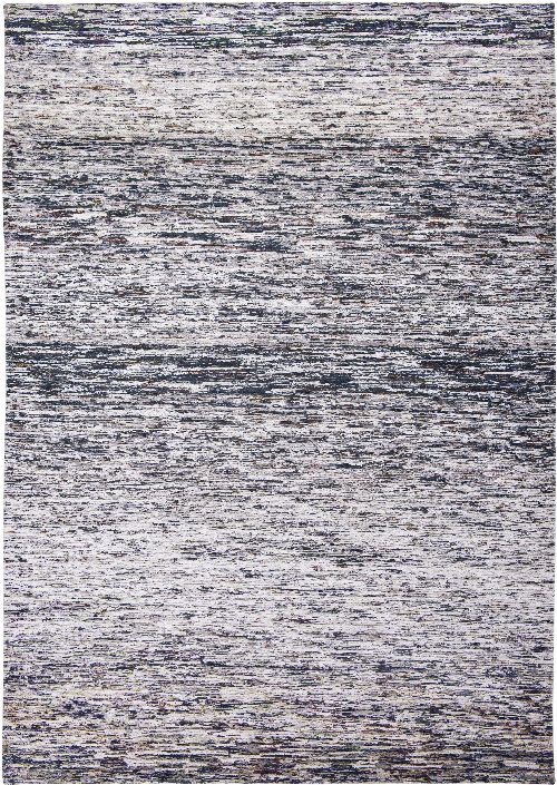 Bild: Louis de poortere Streifenteppich Tunupa (Blue and Salt; 170 x 240 cm)