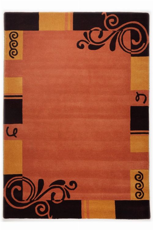 Bild: Bordürenteppich Hawai FE6188 (Terrakotta; 160 x 230 cm)
